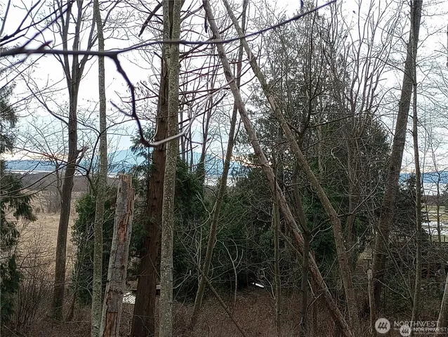 a view of a balcony with mountain view