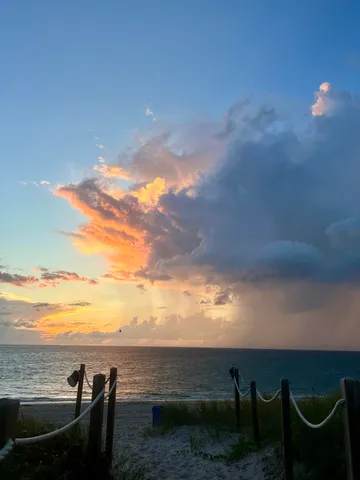 a view of lake and mountain