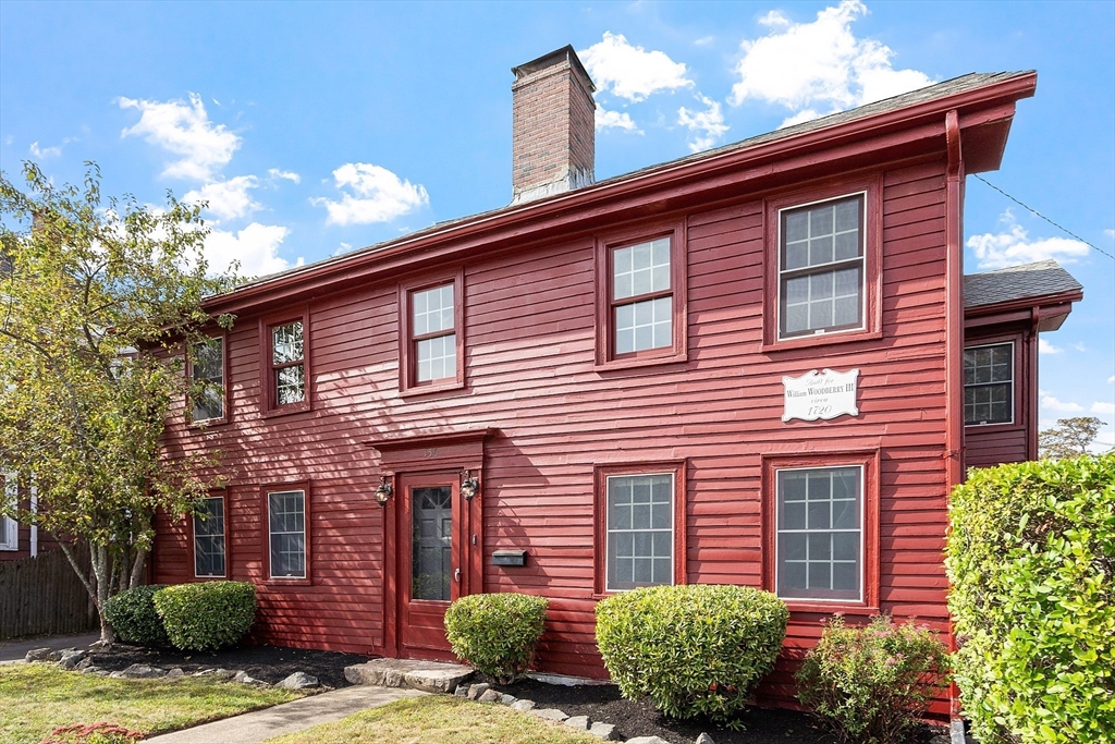 a front view of a house