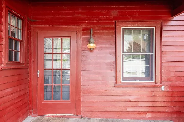 a view of front door of house