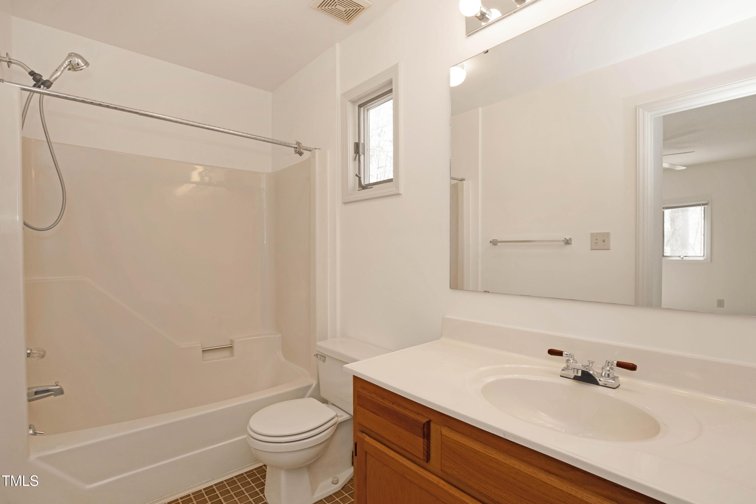 7409 Birch Tree Lane Wake Forest, NC 27587 - Photo 43 of 72 a bathroom with a sink a toilet and a mirror