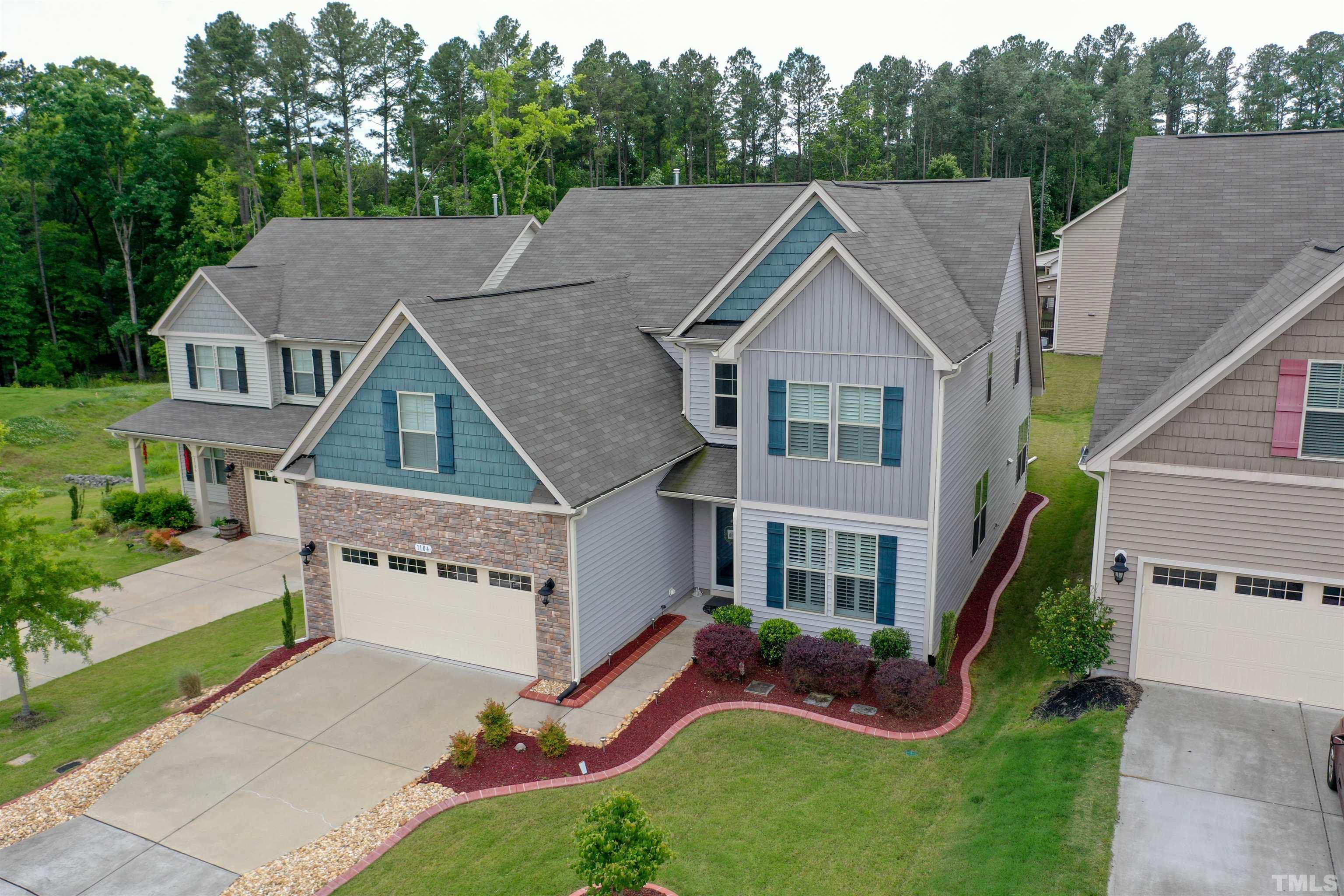 1104 Big Spring Circle Durham, NC 27703 - Photo 7 of 47 an aerial view of a house
