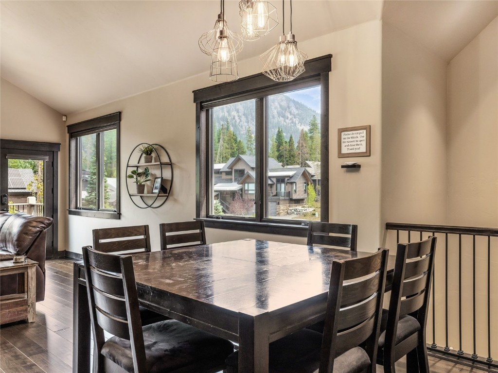 68 Independence Lane Keystone, CO 80435 - Photo 12 of 43 a view of a dining room with furniture window and outside view