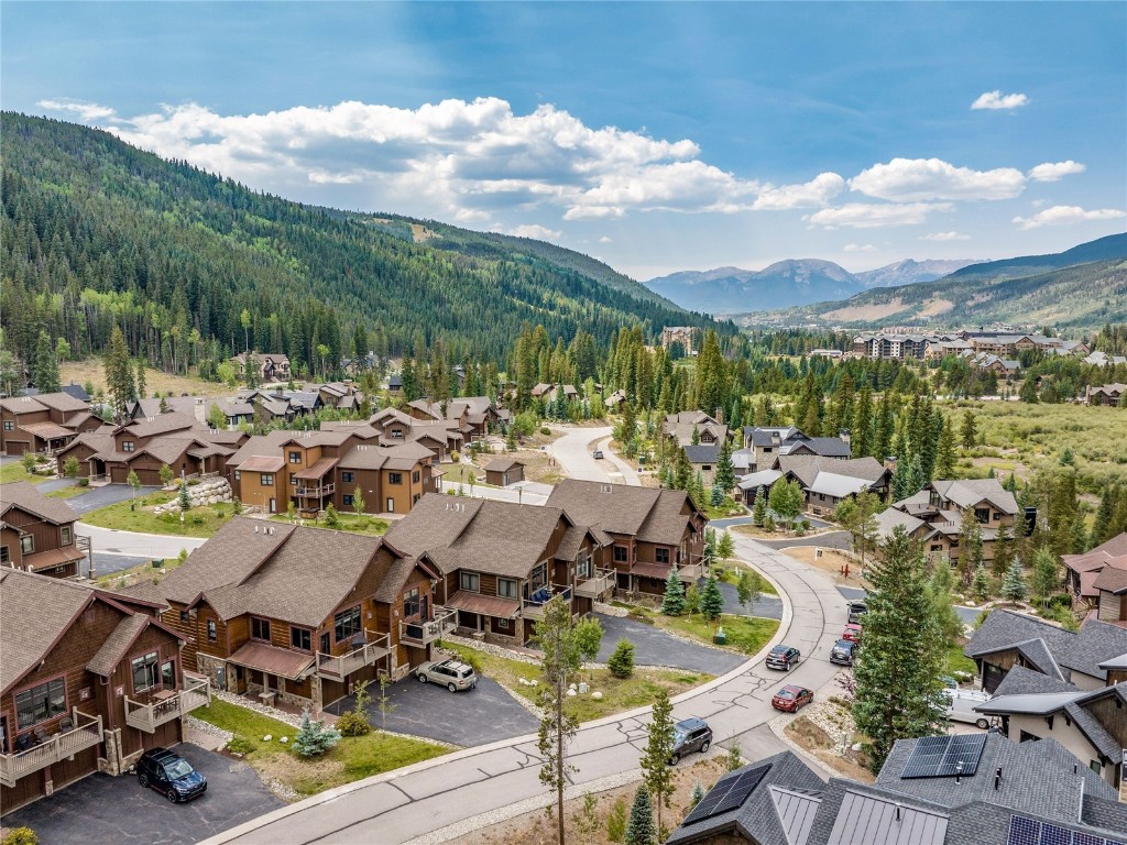 68 Independence Lane Keystone, CO 80435 - Photo 33 of 43 an aerial view of a house with swimming pool and mountains
