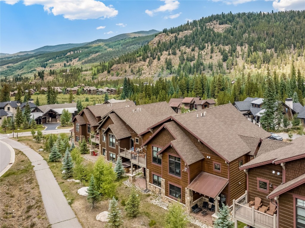68 Independence Lane Keystone, CO 80435 - Photo 35 of 43 an aerial view of a house with swimming pool and mountains