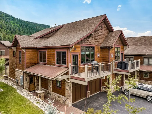 a view of a lake with mountains in the background