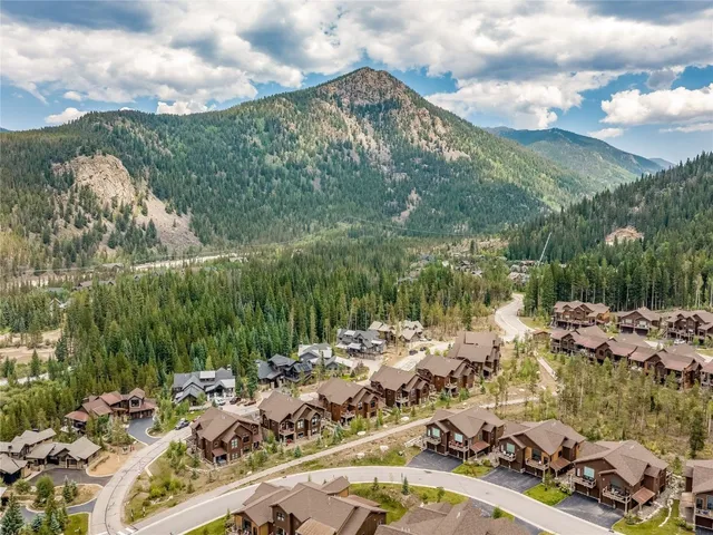 a view of a lake with a mountain
