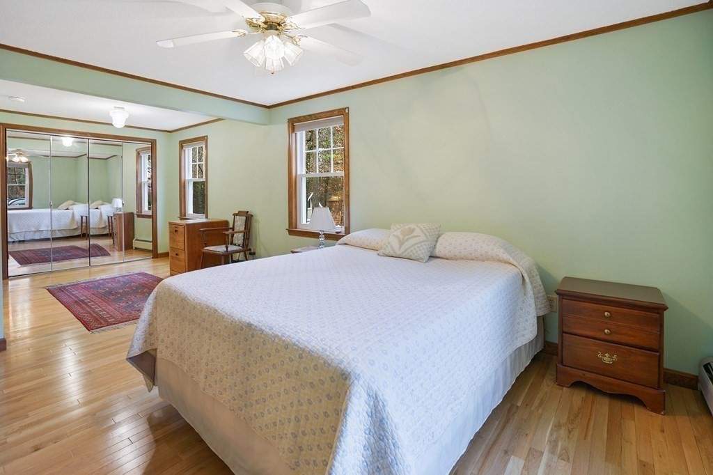 17 Pequot Road Southampton, MA 01073 - Photo 26 of 41 a bedroom with a bed and wooden floor