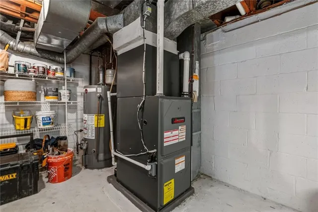 a view of storage and utility room