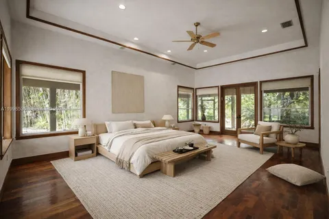 a bathroom with sink and mirror