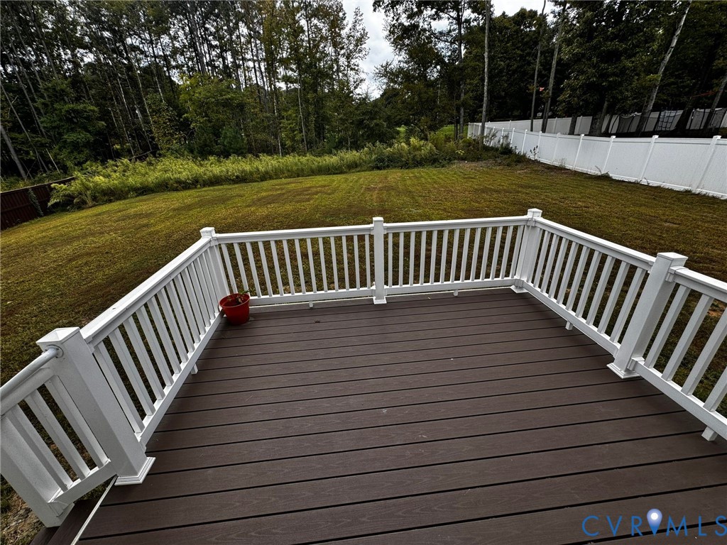 16043 Cambria Cove Boulevard Midlothian, VA 23112 - Photo 30 of 44 a view of deck with wooden floor and outdoor seating