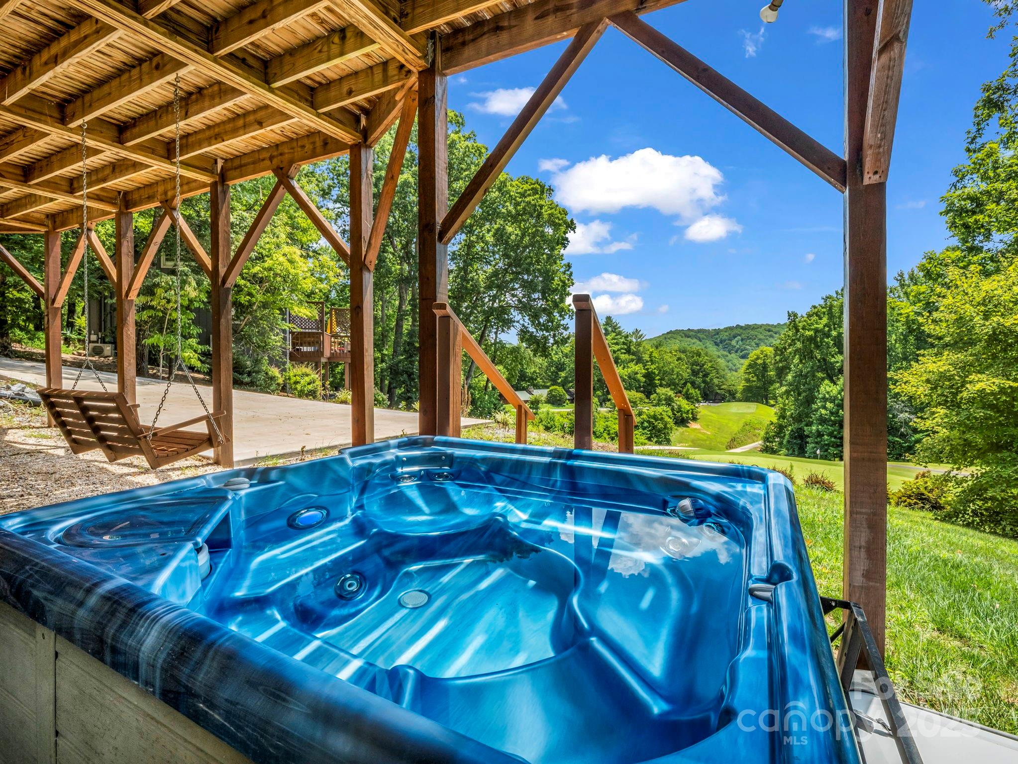 188 Fern Loop Lake Lure, NC 28746 - Photo 45 of 48 a view of an outdoor space and a yard