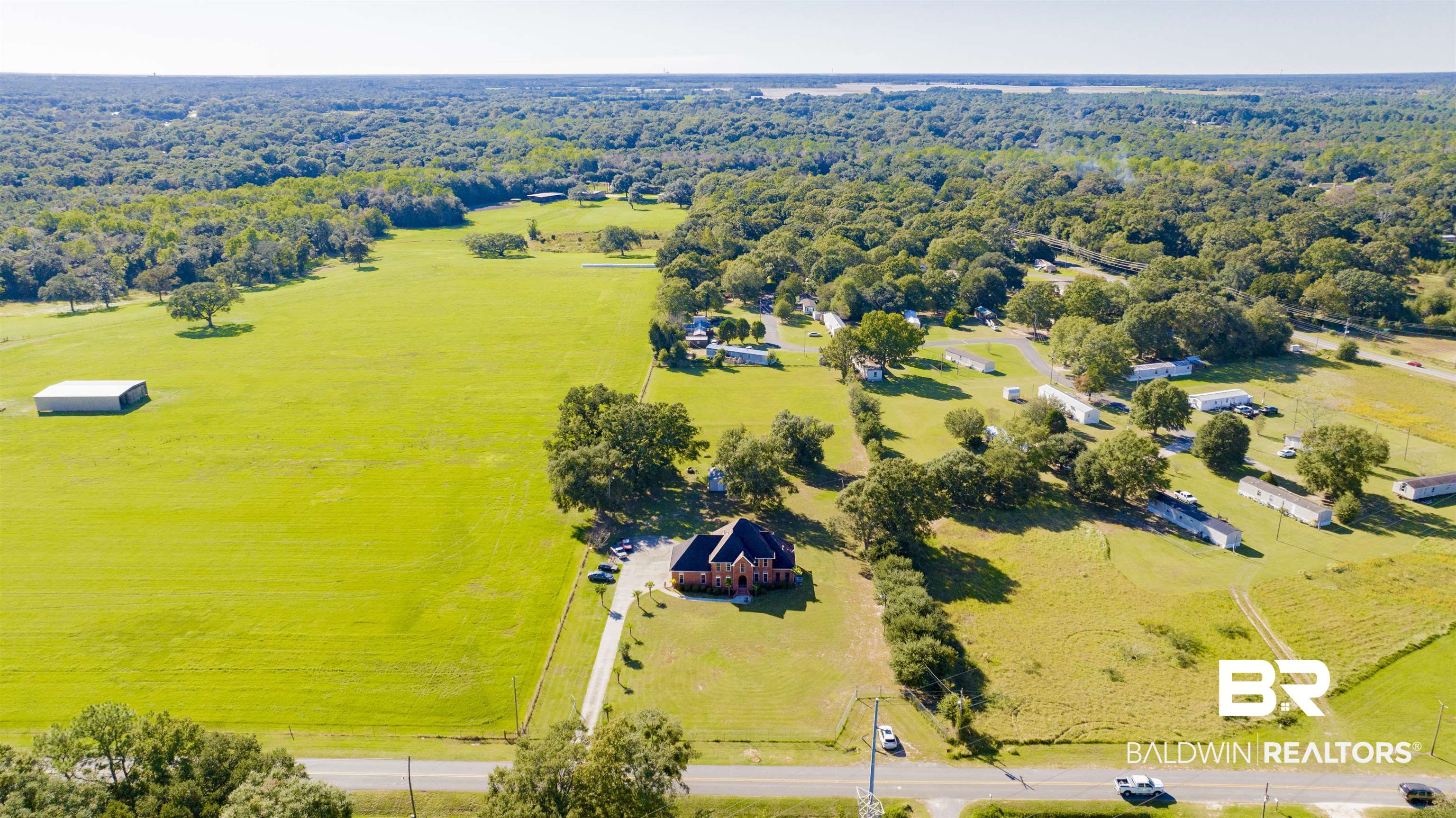 6450 Creel Road Theodore, AL 36582 - Photo 42 of 42 Aerial view with a rural view