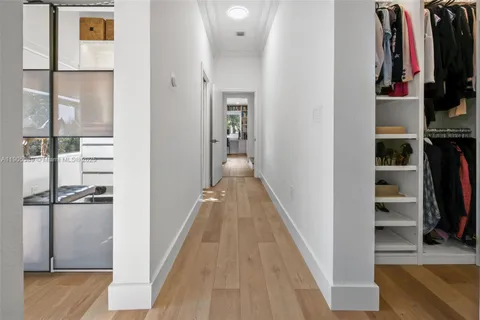 a view of a walk in closet