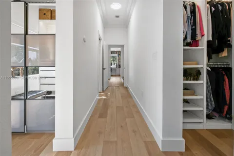 a view of a walk in closet