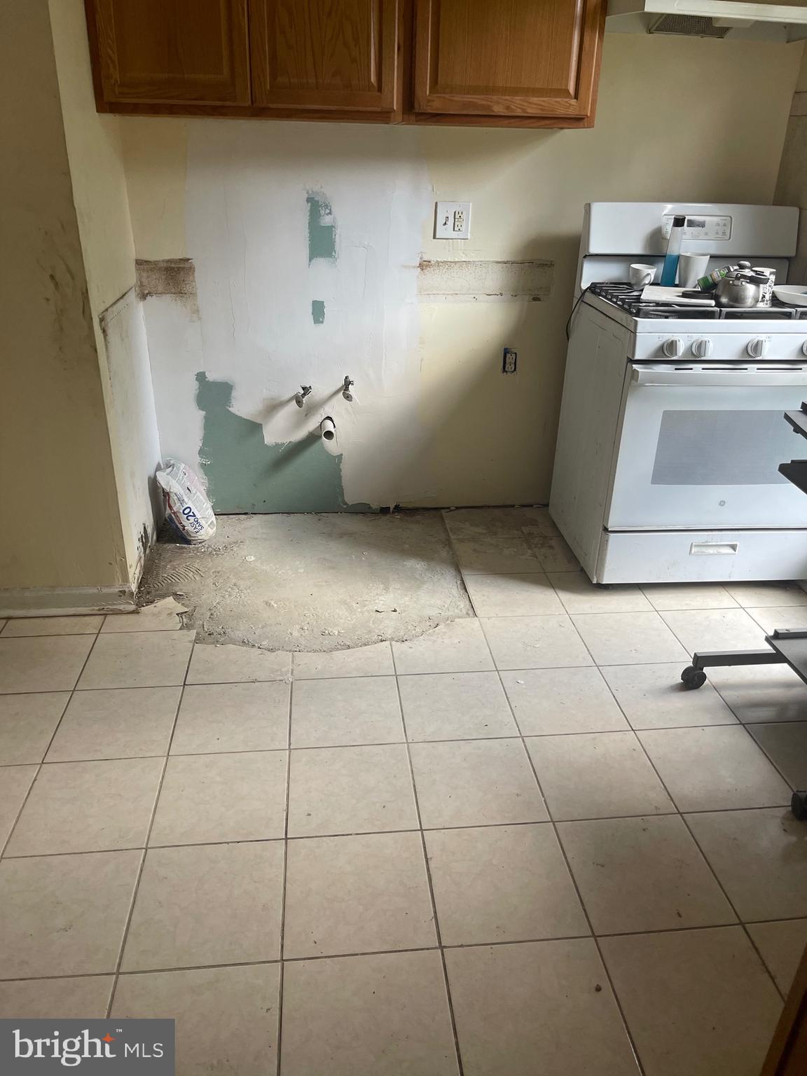 7985 Riggs Road, Unit 1 Hyattsville, MD 20783 - Photo 20 of 25 a kitchen with washing machine and cabinets