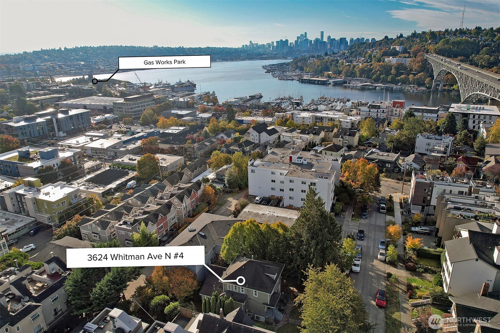 3624 Whitman Avenue North, Unit 4 Seattle, WA 98103 - Photo 34 of 39 a view of a city