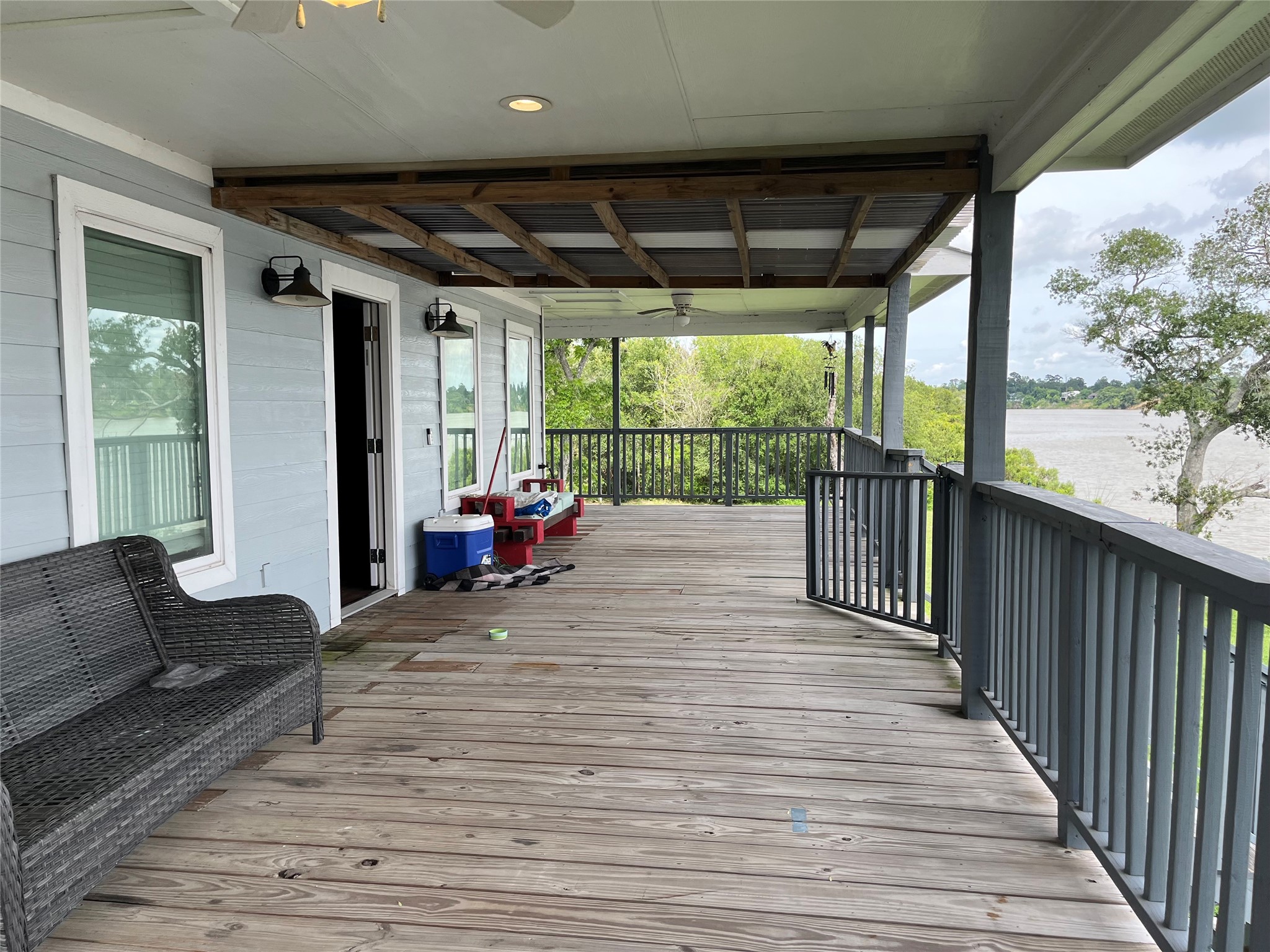 21511 Rio Villa Drive Houston, TX 77049 - Photo 21 of 45 a view of a patio with wooden floor