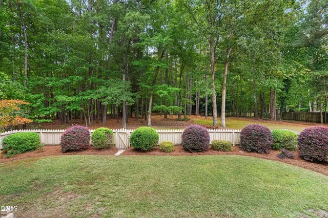 a house view with a garden space