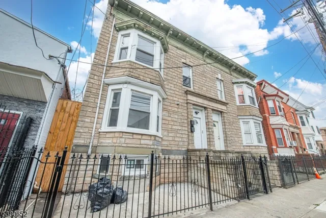 a front view of a building