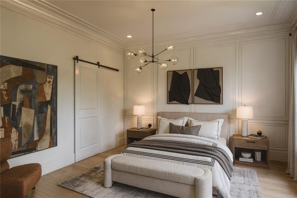 212 Lask Lane Milton, GA 30004 - Photo 8 of 42 a bedroom with a bed and a couch