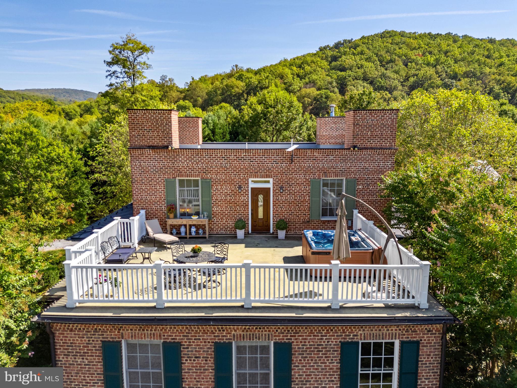 9533 Howellsville Road Boyce, VA 22620 - Photo 39 of 65 Roof deck overlooks the river & pastures
