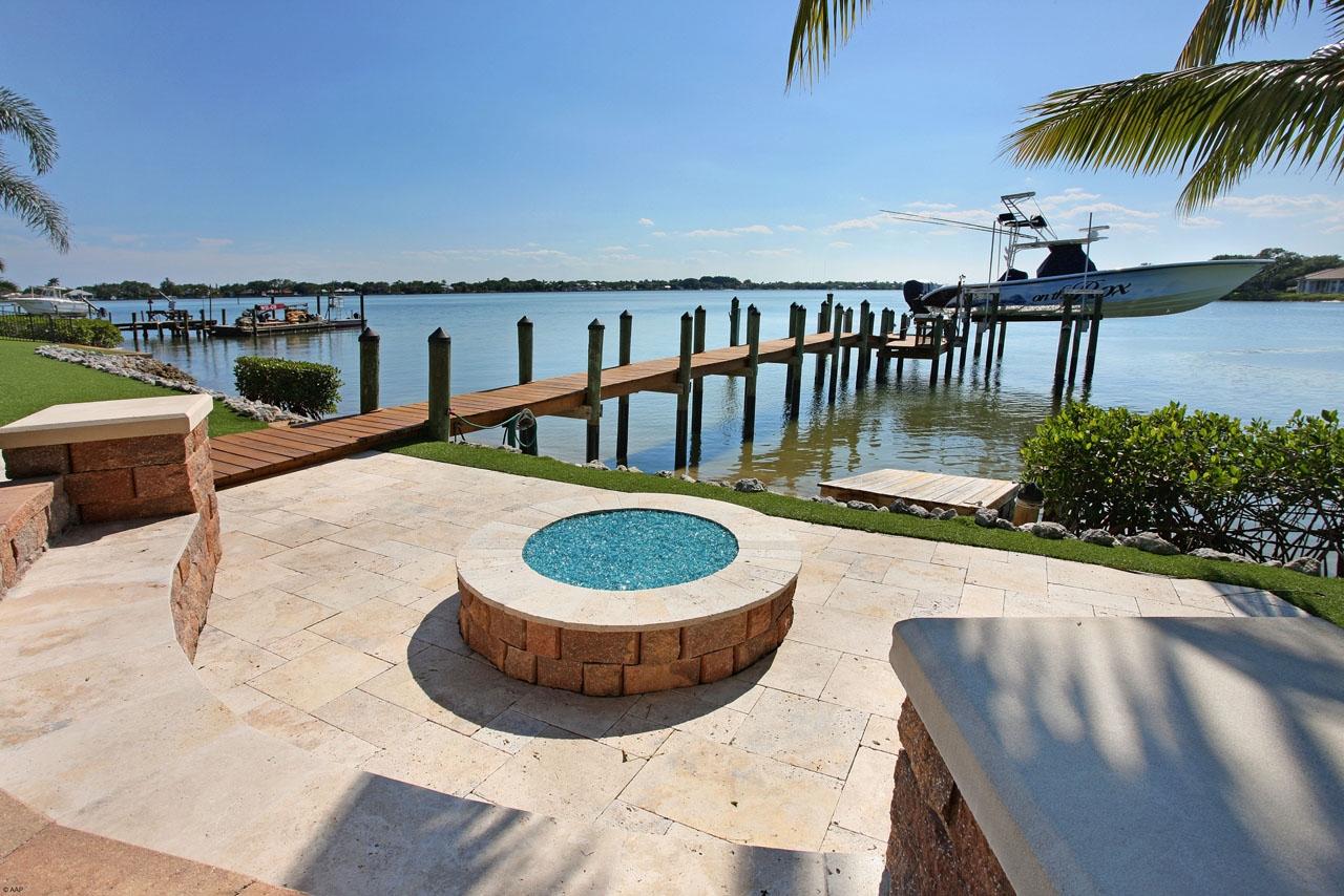 202 West Riverside Drive Jupiter, FL 33469 - Photo 34 of 39 Dock with Fire pit