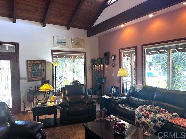 12993 Old Barona Road Lakeside, CA 92040 - Photo 8 of 48 a living room with furniture and large windows