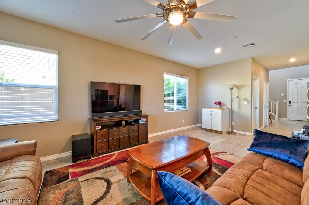 1054 Langston Ranch Avenue Henderson, NV 89002 - Photo 18 of 82 Living area with ample wall space to fit the largest TV or your dreams. There is a large storage closet in the entry hall.