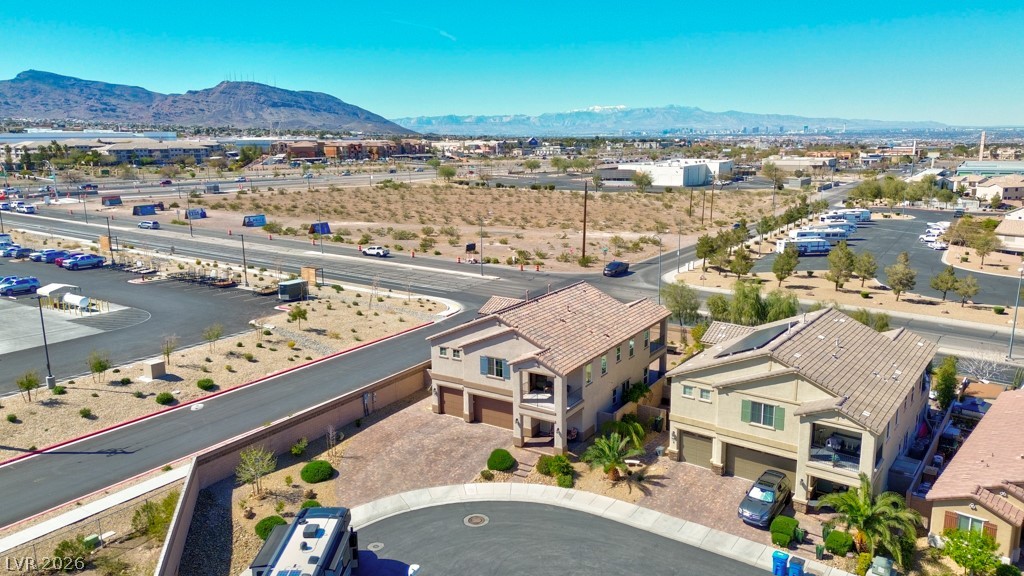 1054 Langston Ranch Avenue Henderson, NV 89002 - Photo 68 of 82 Aerial view of residential area featuring mountains