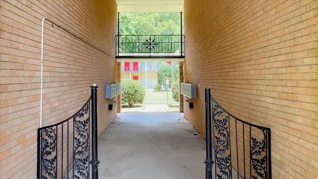 a view of a pathway along stairs