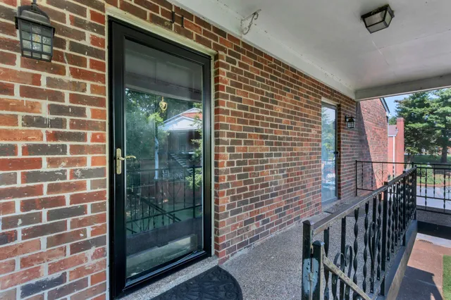 a view of a door with a door