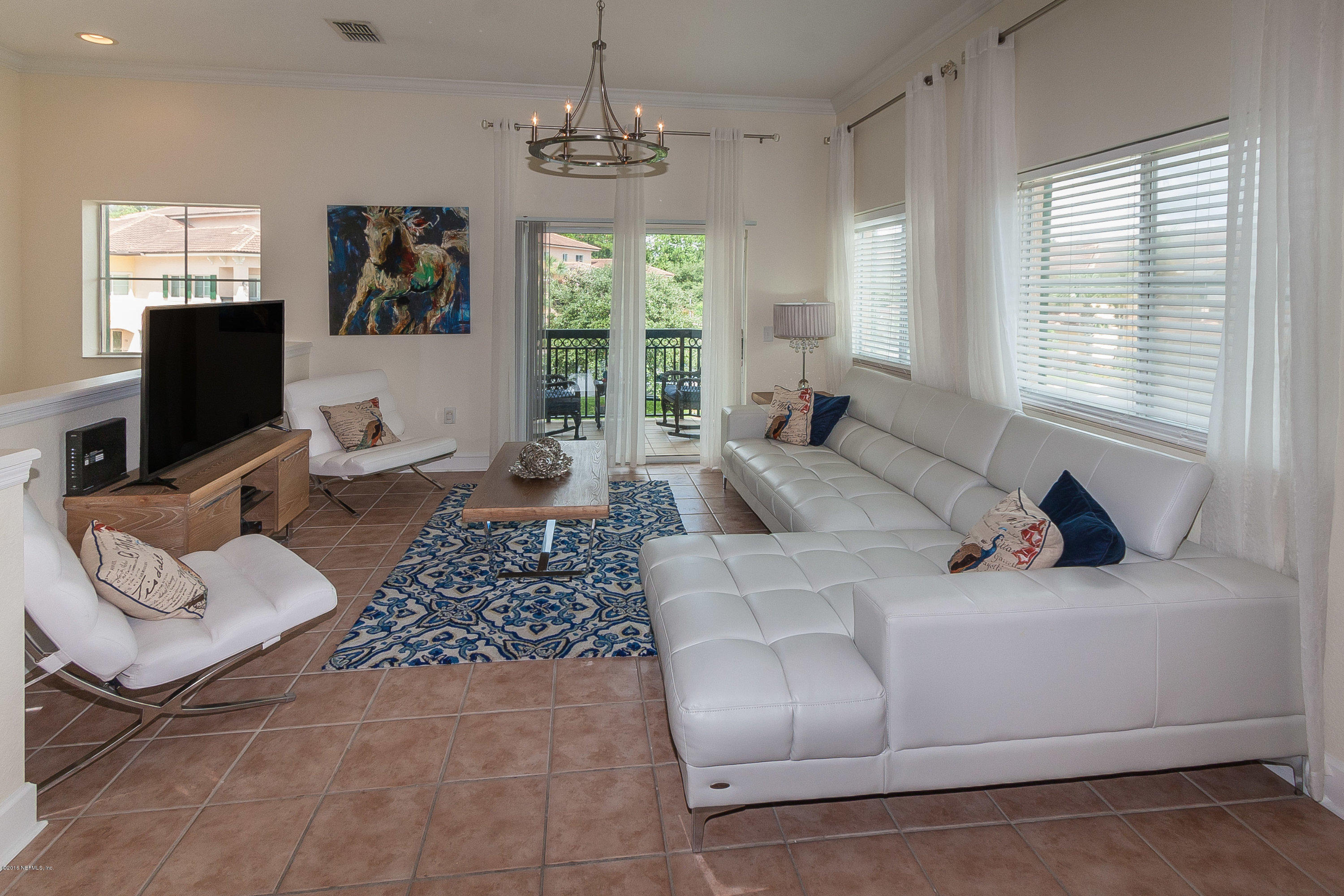 9745 Touchton Road, Unit 2521 Jacksonville, FL 32246 - Photo 4 of 31 a living room with furniture and a flat screen tv