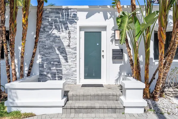 a front view of a house