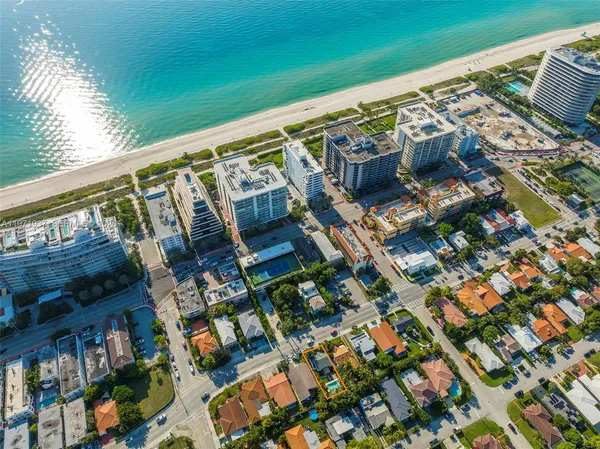 a view of street with wooden stairs