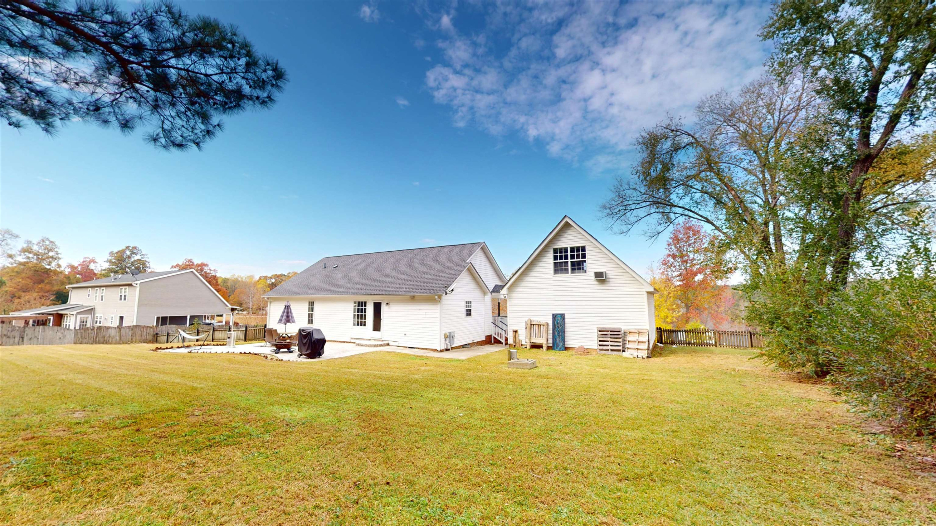 1036 Drew Drive Garner, NC 27529 - Photo 47 of 59 a view of residential houses with yard and swimming pool