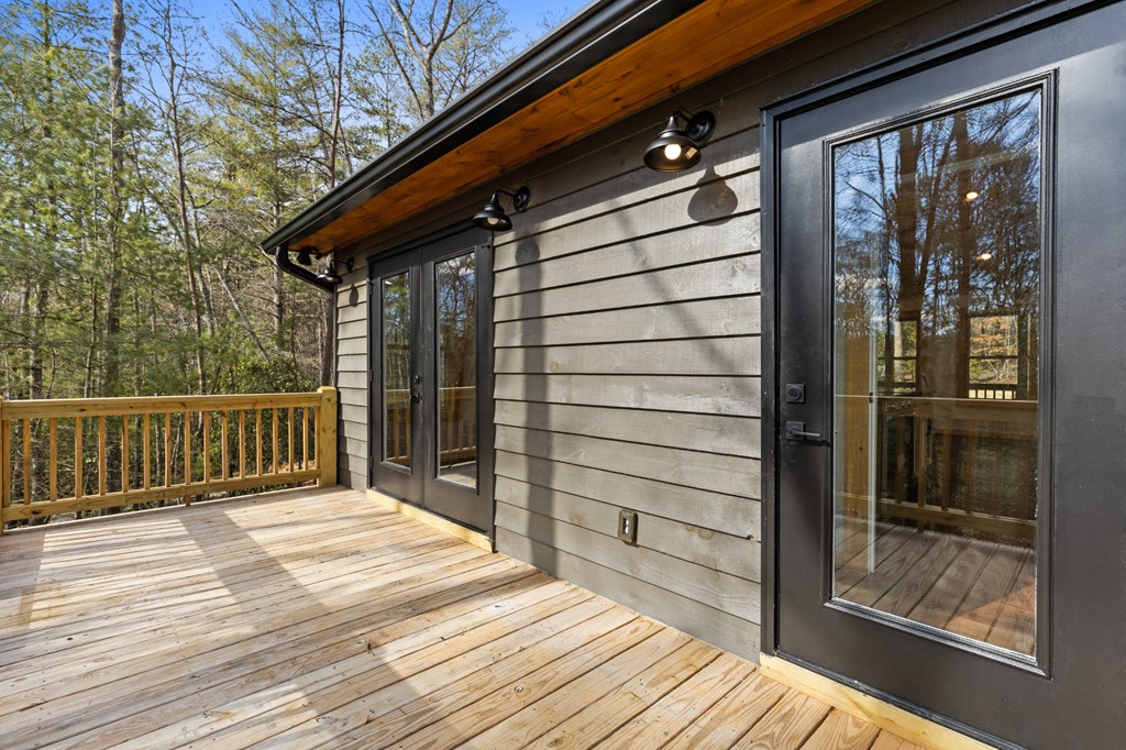 150 Williams Branch Drive Morganton, GA 30560 - Photo 24 of 28 a view of backyard with a wooden deck