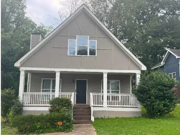 a house with a small garden
