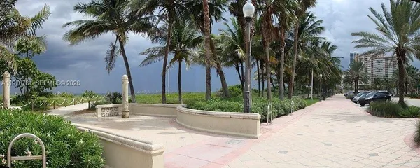 a park view with a lake view