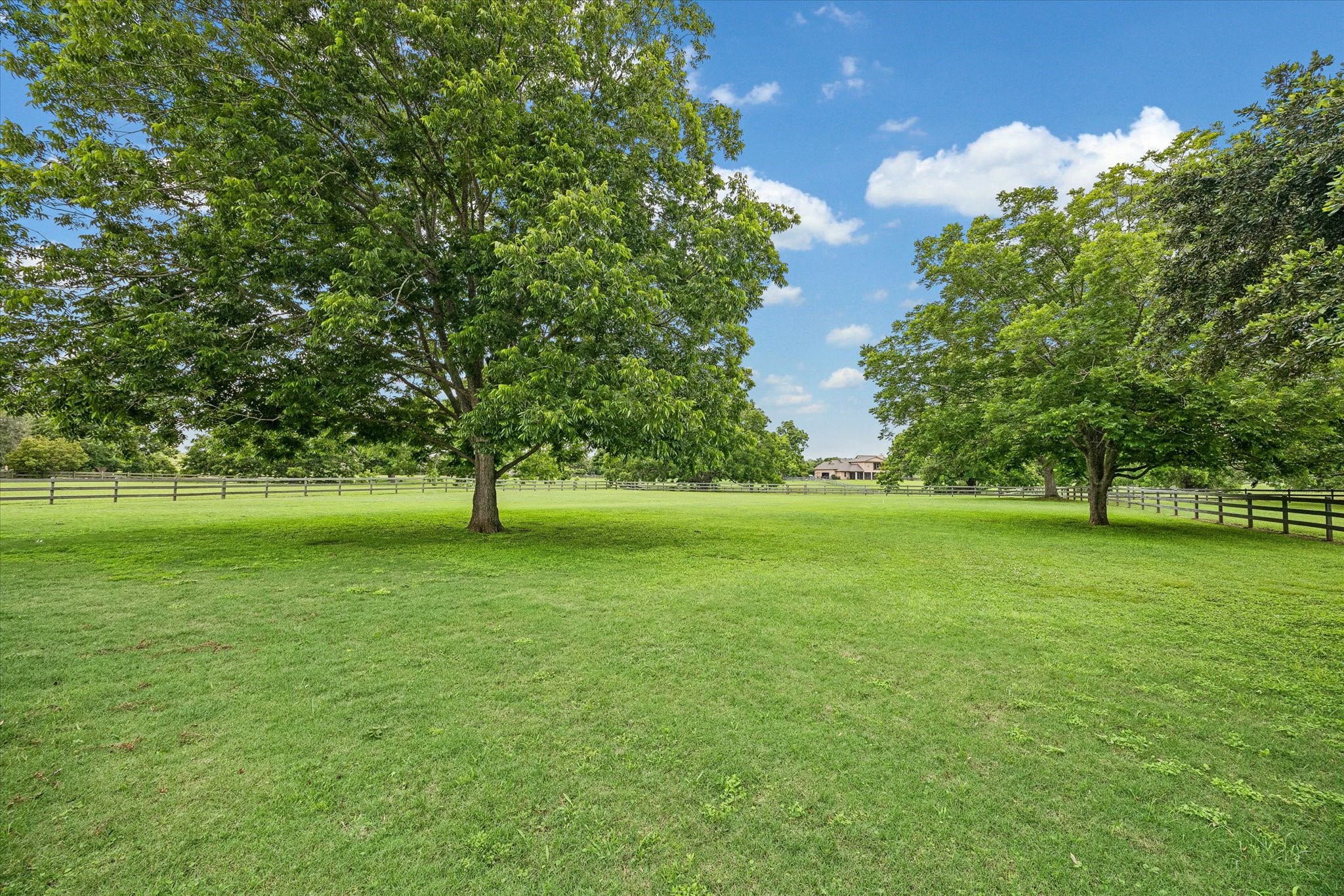 32102 Fulbrook Commons Fulshear, TX 77441 - Photo 40 of 50 Wide-open green space and majestic shade trees provide a picturesque backdrop, offering room to roam while enjoying the beauty of country living.