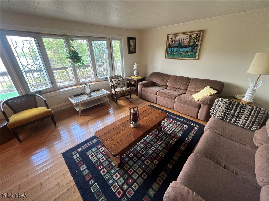 86610 Beaver Dam Road Scio, OH 43988 - Photo 14 of 50 Living room with a wealth of natural light and light hardwood / wood-style floors