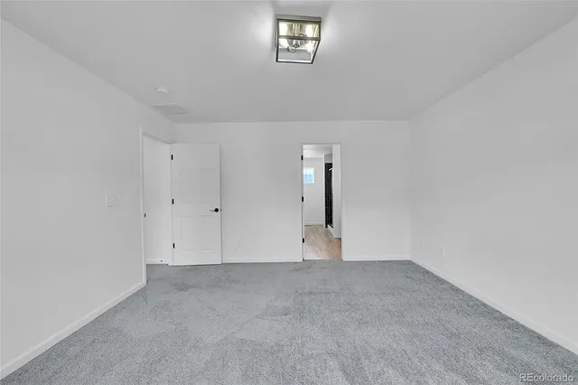 a view of an empty room