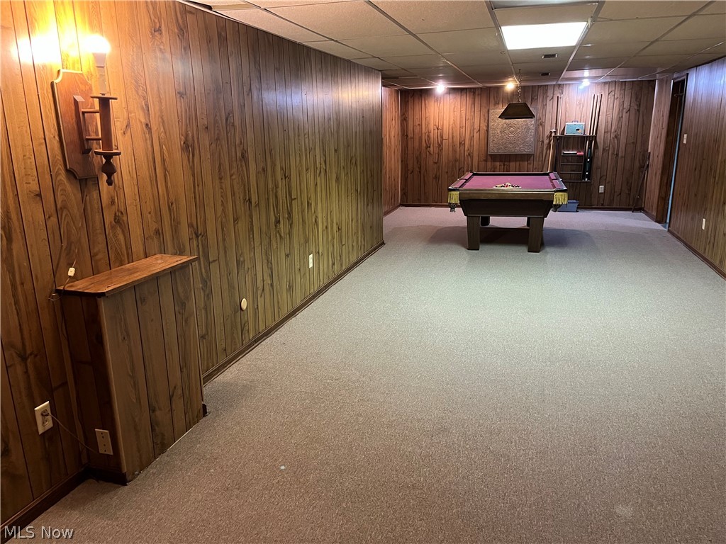 534 Overwood Road Akron, OH 44313 - Photo 23 of 30 Rec room featuring light carpet and pool table