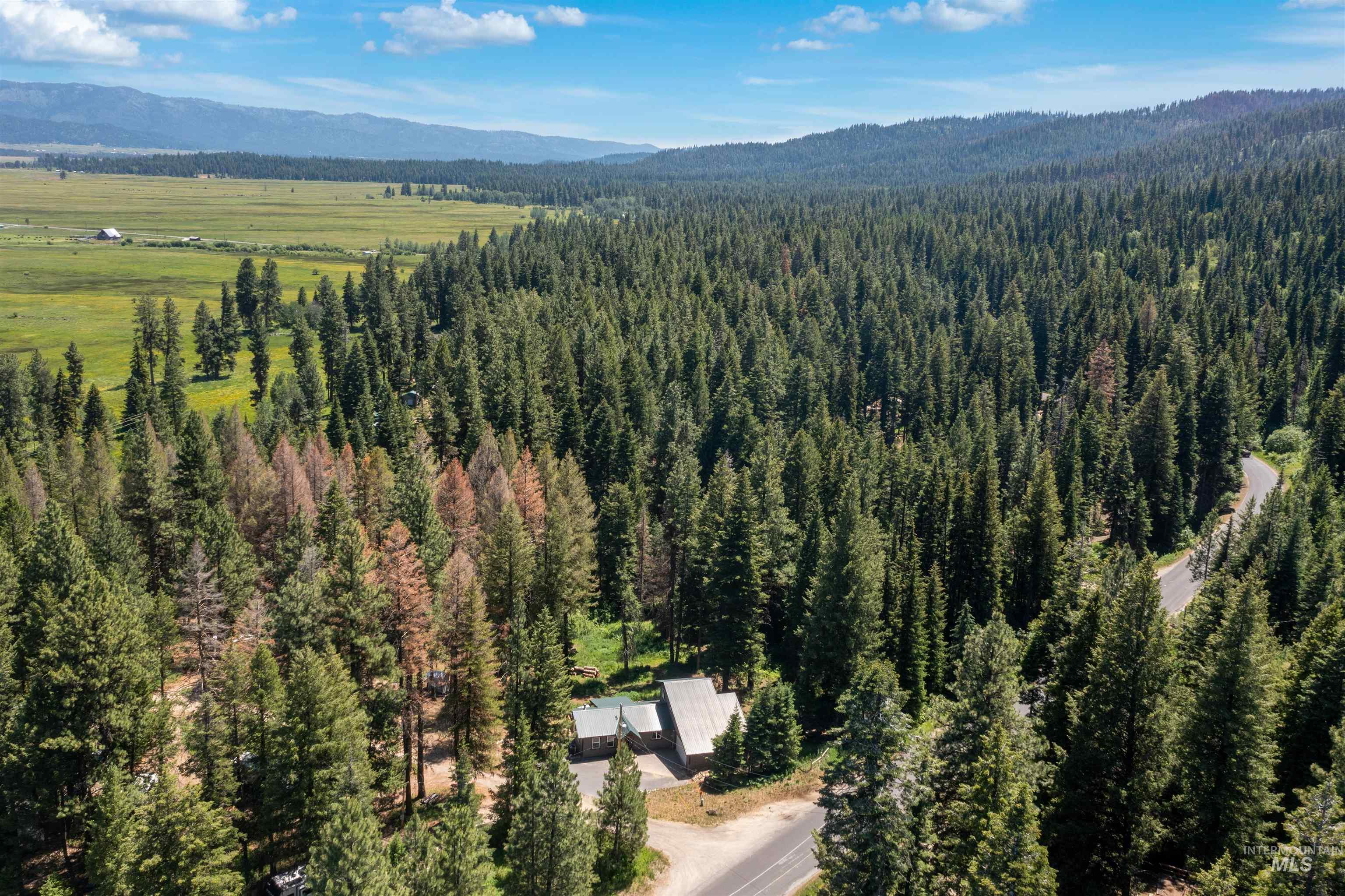1 Miller Lane Cascade, ID 83611 - Photo 37 of 39 Bird's eye view of a mountainous background and a heavily wooded area