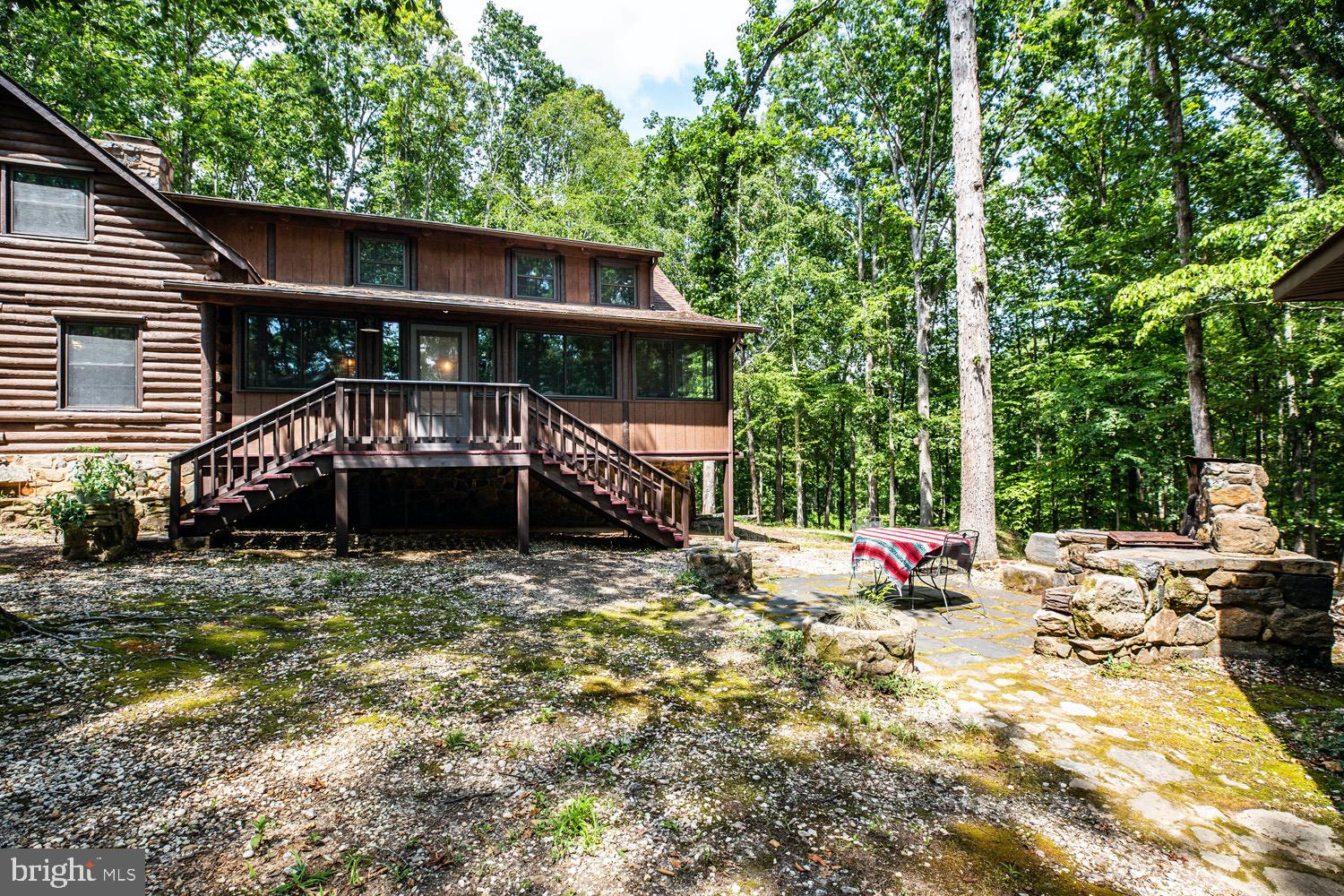 1735 Log Cabin Road Beaverdam, VA 23015 - Photo 50 of 73 Exterior of Home with Double Stairs from Sun room