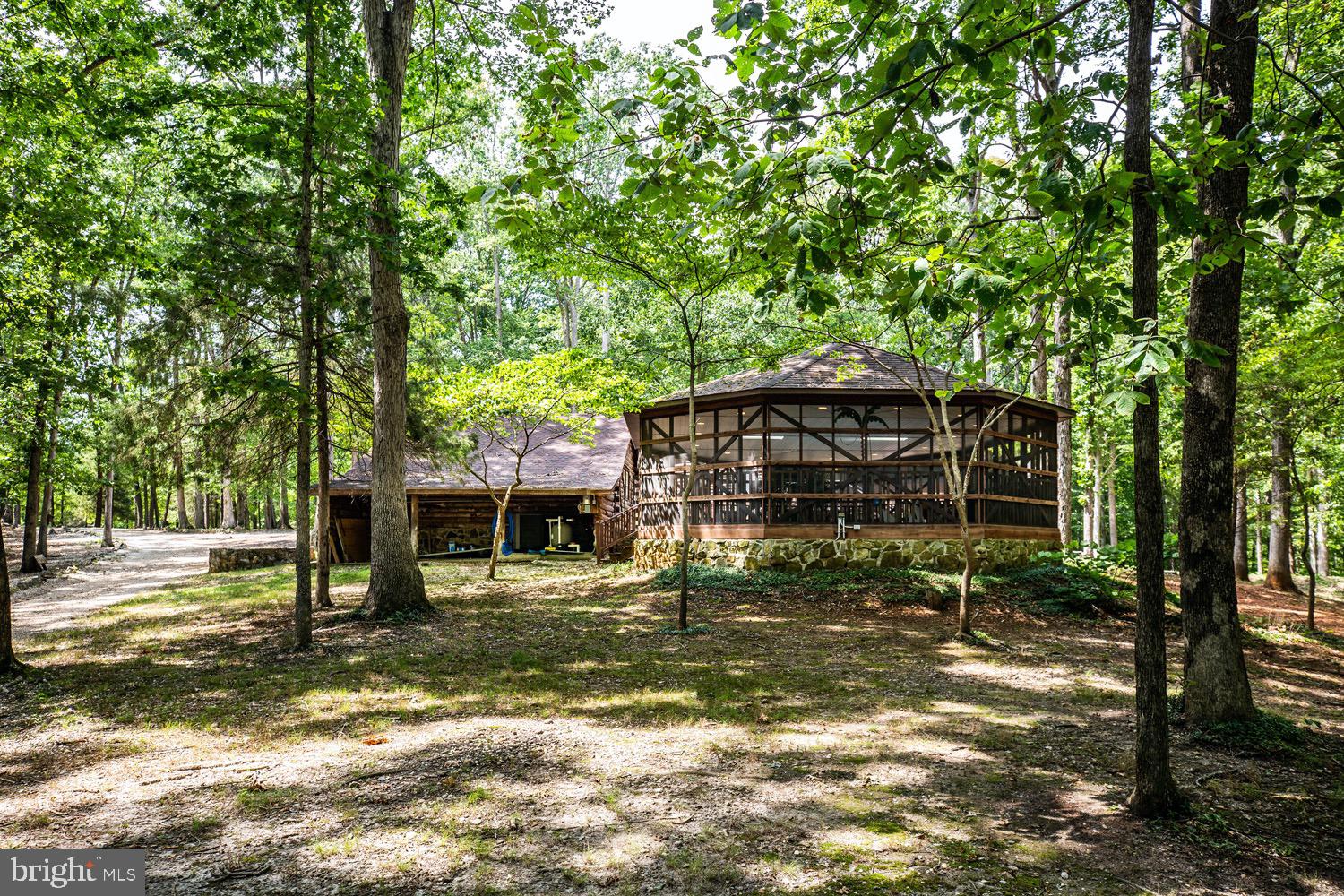 1735 Log Cabin Road Beaverdam, VA 23015 - Photo 51 of 73 View of the Pool House and Back of 2 Car Garage