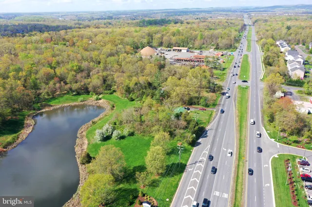 a view of a lake with a mountain