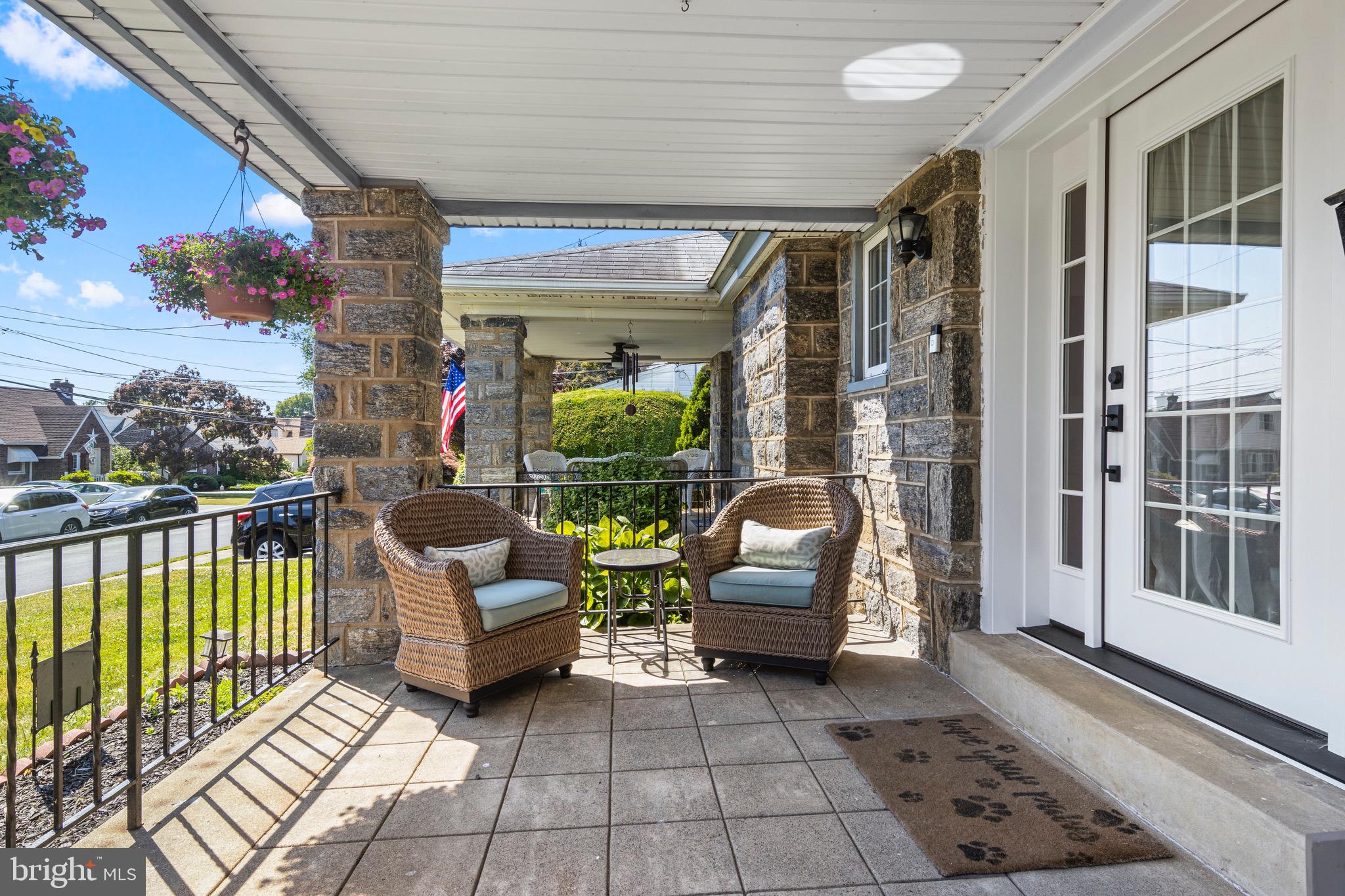 140 Upland Road Havertown, PA 19083 - Photo 8 of 32 Open front porch with railing