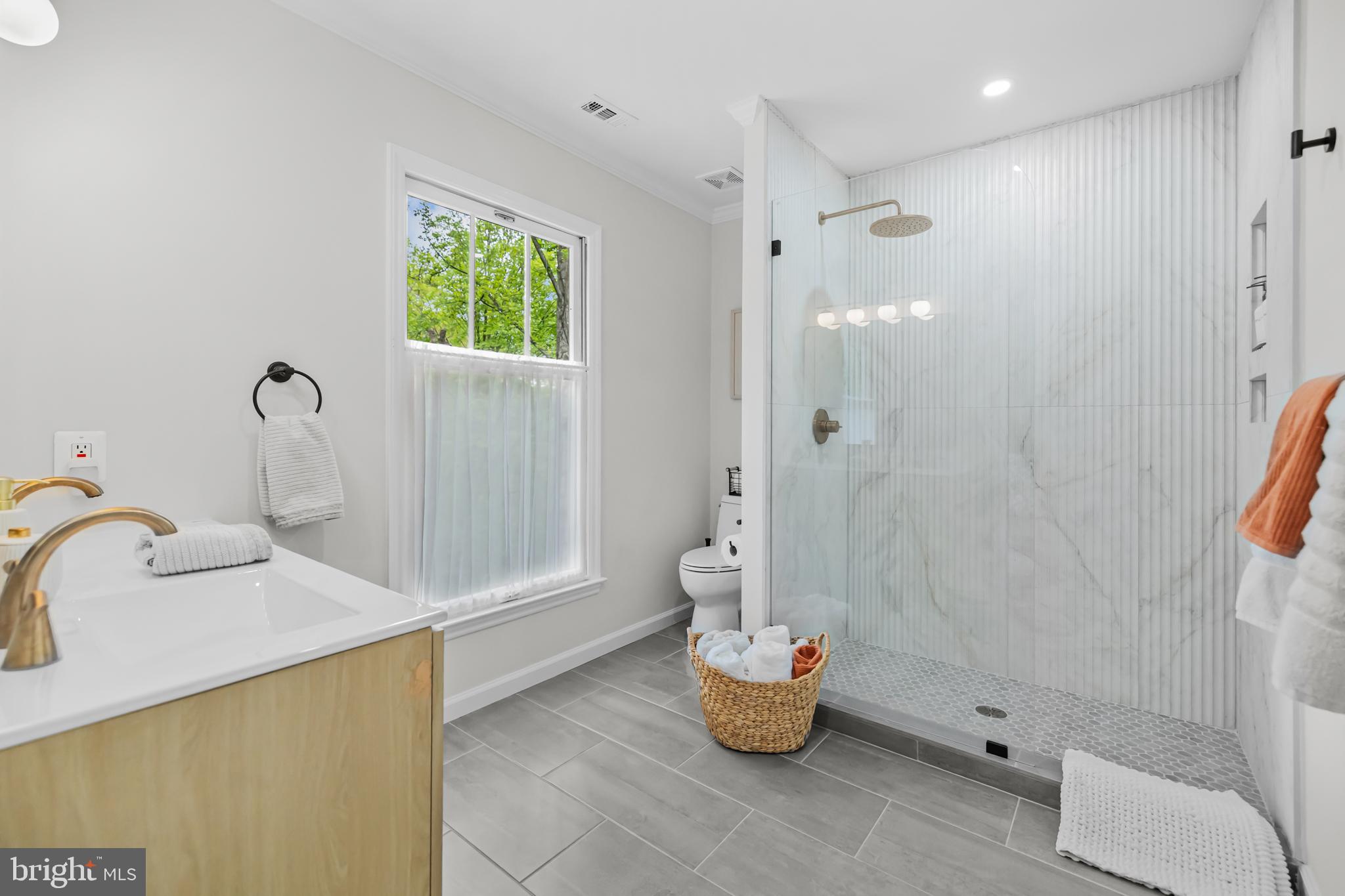 20808 Wild Goose Lane Leesburg, VA 20175 - Photo 41 of 86 a bathroom with a sink and a mirror