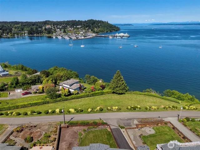 an aerial view of a city